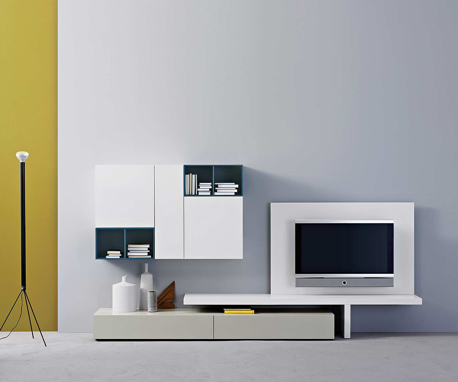 Livitalia TV-wandpaneel met design VESA-bevestiging Livitalia TV-wandpaneel met design VESA-bevestiging