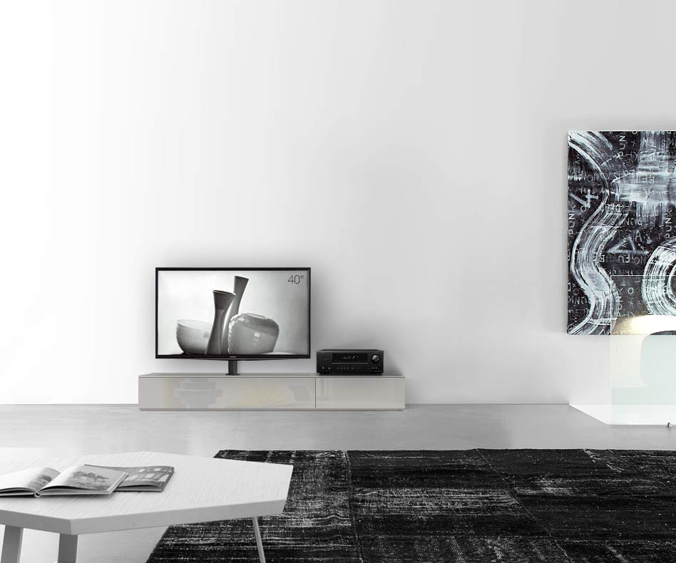 Design lowboard configurator met TV-houder basisbreedte 180 25,5 54,6 links glanzend lichtgrijs Design lowboard configurator met TV-houder basisbreedte 180 25,5 54,6 links glanzend lichtgrijs