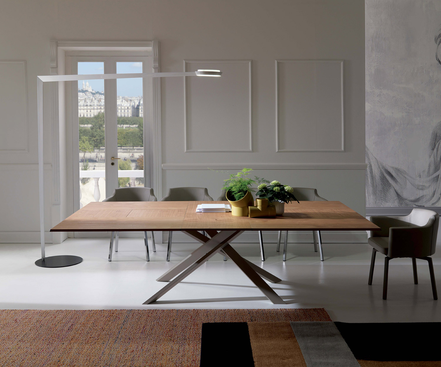 Exclusieve Ozzio 4x4 uitschuifbare eettafel PZ91 Exclusieve Ozzio 4x4 uitschuifbare eettafel PZ91