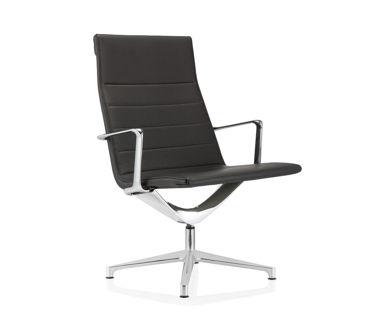 ICF Vela Lounge Leder 901 Zwart H69
