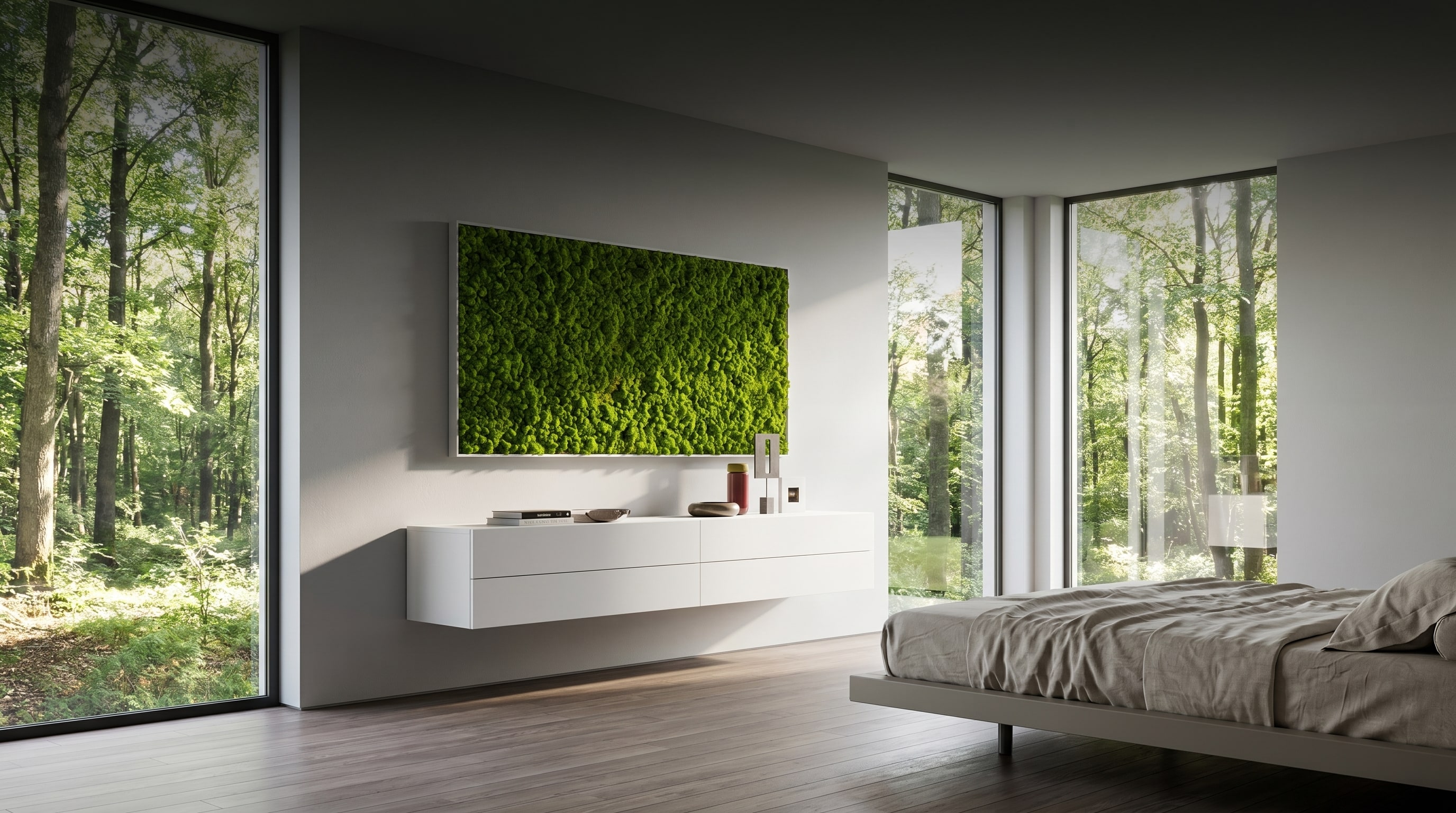 Slaapkamer Inrichting: Moosbeeld Boven Commode