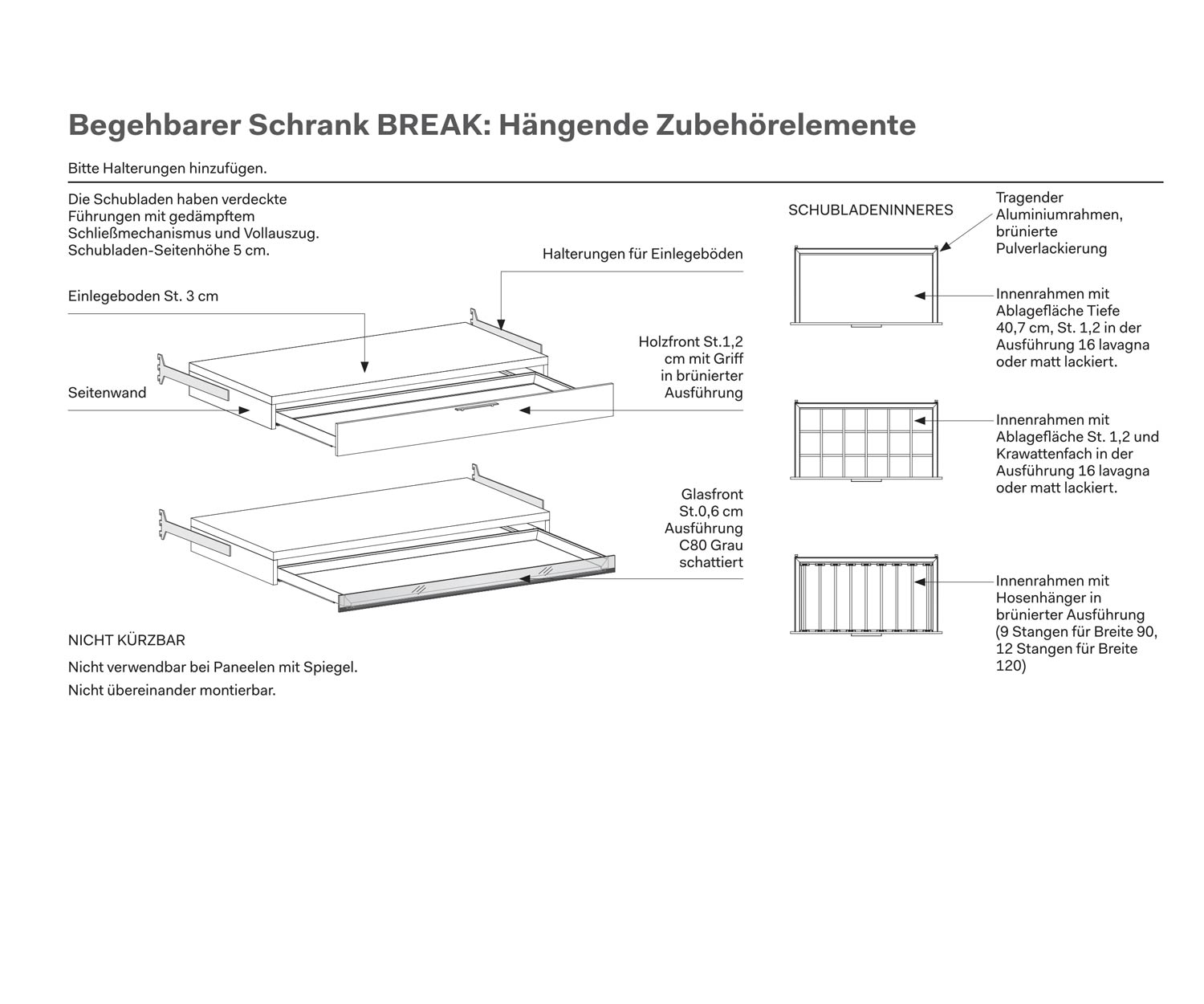 Inloopkast Pauzeapparatuur Inloopkast Pauzeapparatuur