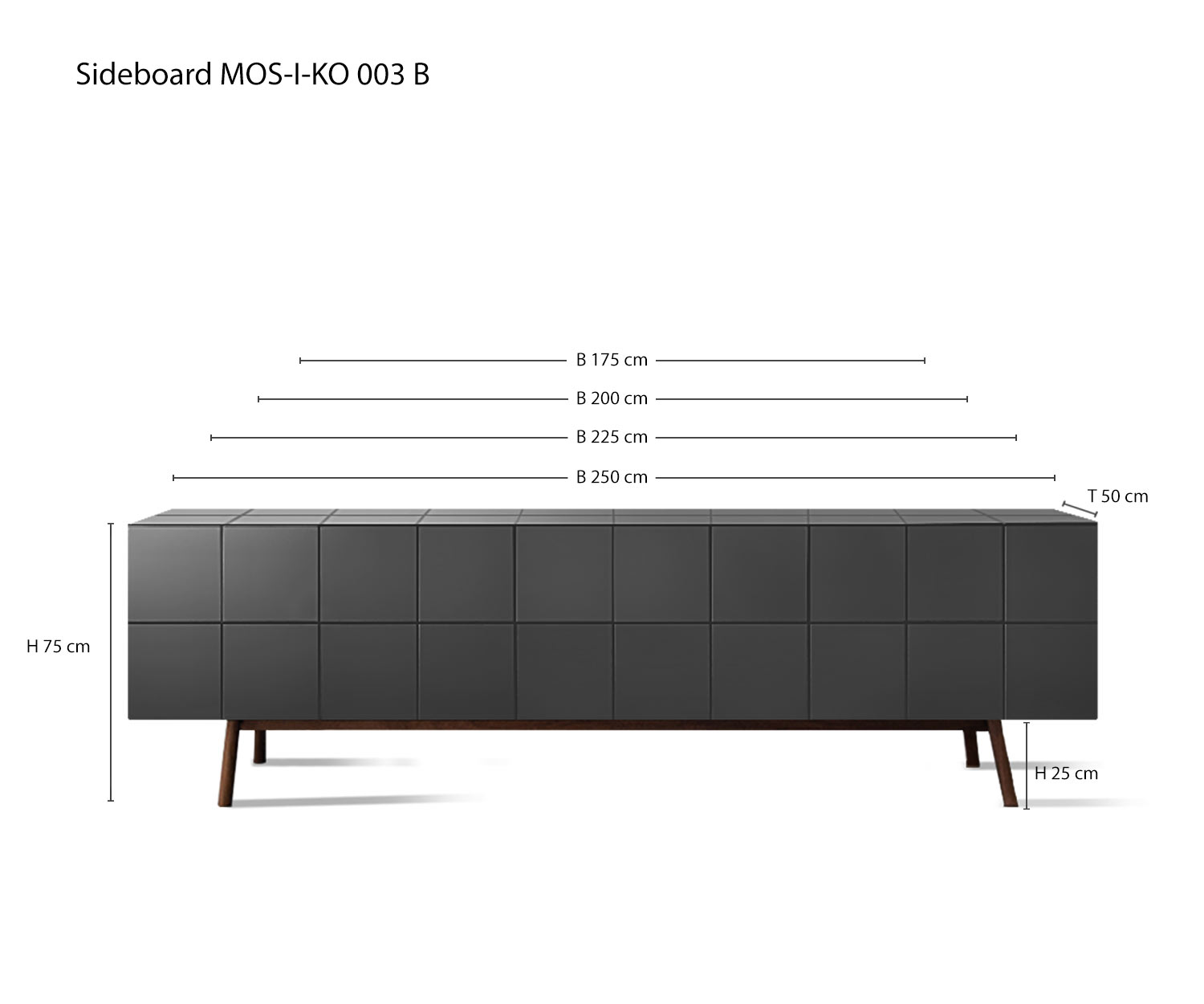 Design dressoir MOS I KO 003 A van al2 Schets Afmetingen Afmetingen Specificaties Design dressoir MOS I KO 003 A van al2 Schets Afmetingen Afmetingen Specificaties