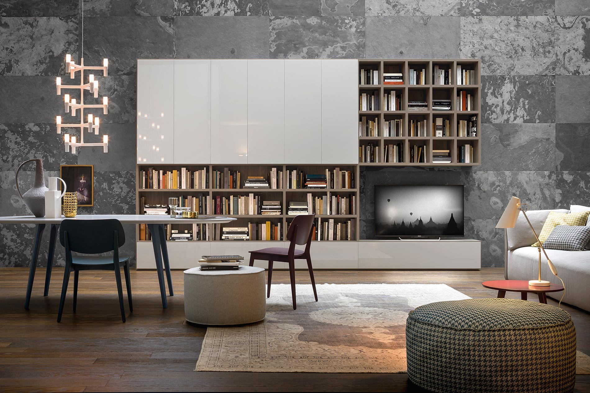 Luxe boekenplank uit Italië