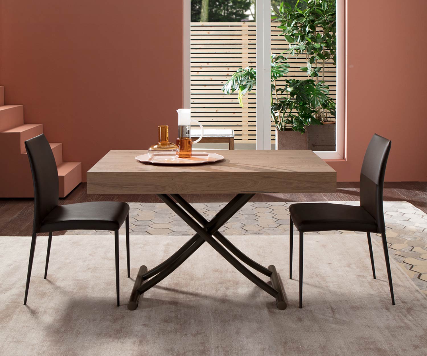 Ozzio Newood tafel T123 eiken natuur Ozzio Newood tafel T123 eiken natuur