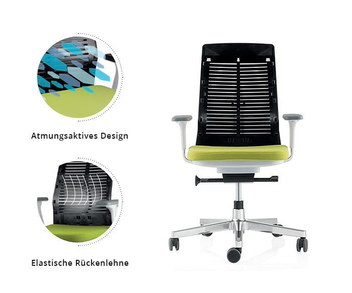 ICF Ergonomische bureaustoel Pyla met ademende rugleuning ICF Ergonomische bureaustoel Pyla met ademende rugleuning