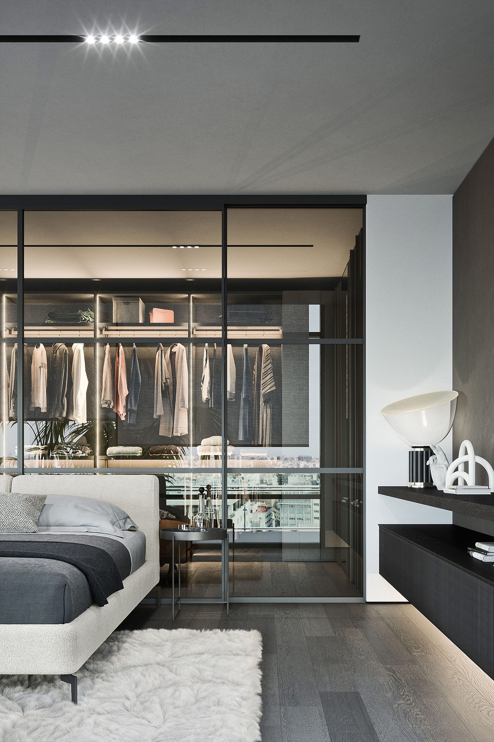 slaapkamer-met-een-inloopkast-achter-het-bed
