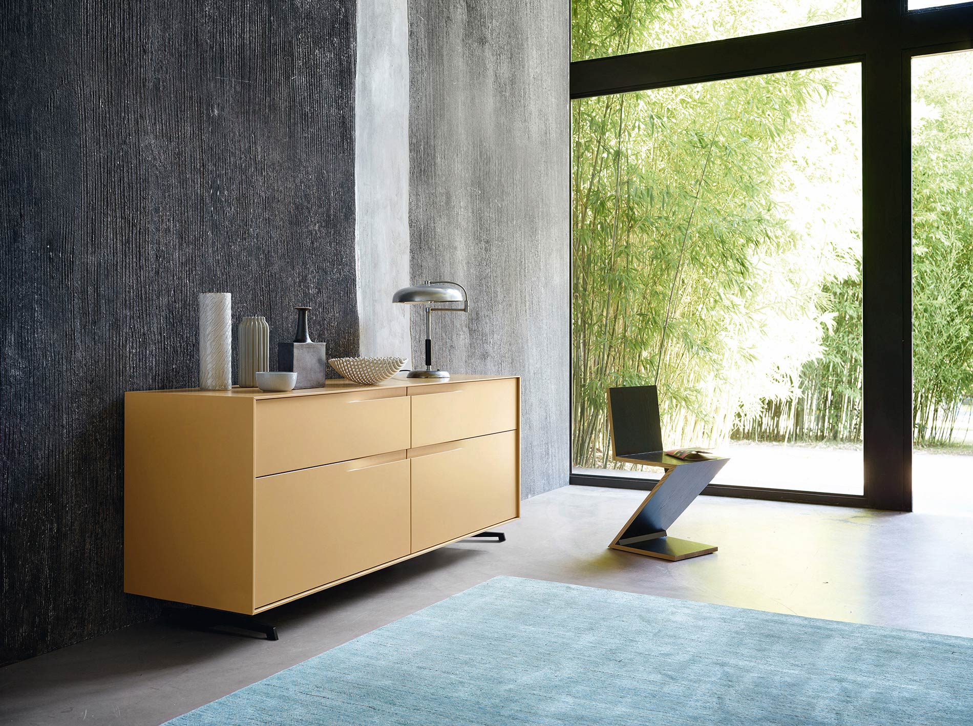 Geel design dressoirAL2