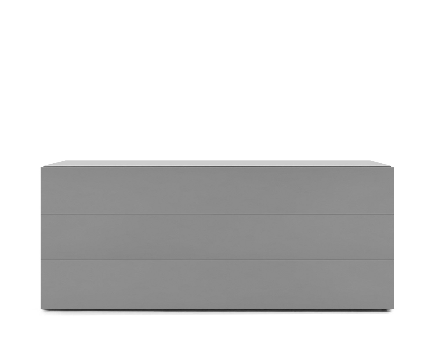 Novamobili Easy 3-zits ladekast B128cm lichtgrijs330 Novamobili Easy 3-zits ladekast B128cm lichtgrijs330