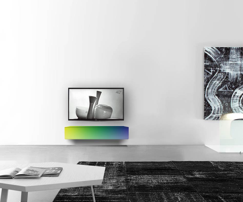 /Design lowboard wand B120 H25 5 mat RAL /Design lowboard wand B120 H25 5 mat RAL