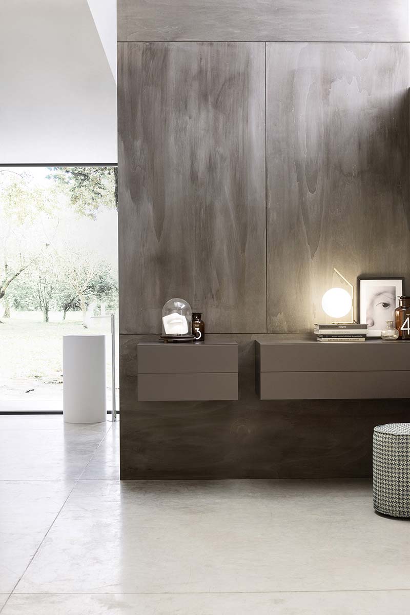 Zwevende wandcommode