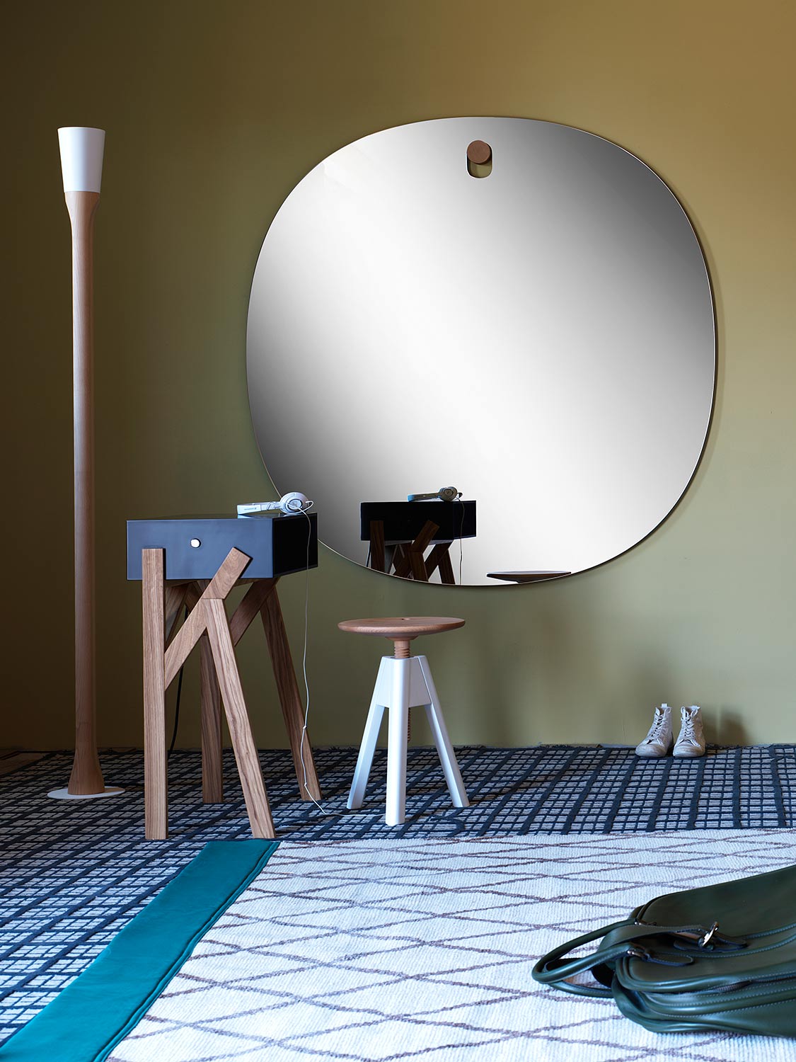 Exclusieve spiegel met rond design
