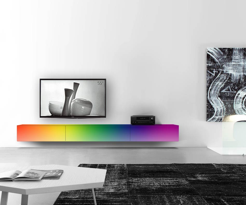 /Design lowboard wand B300 H33 5 mat RAL /Design lowboard wand B300 H33 5 mat RAL