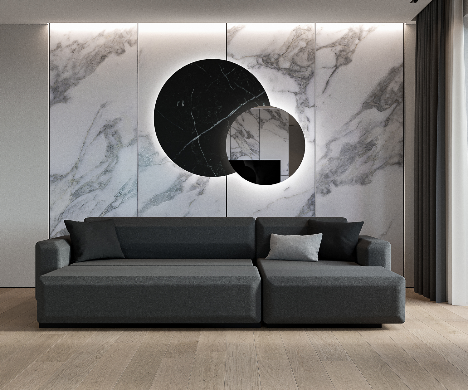 Prostoria Fade 2,5 zits hoek verlengd rechts Tundra 11