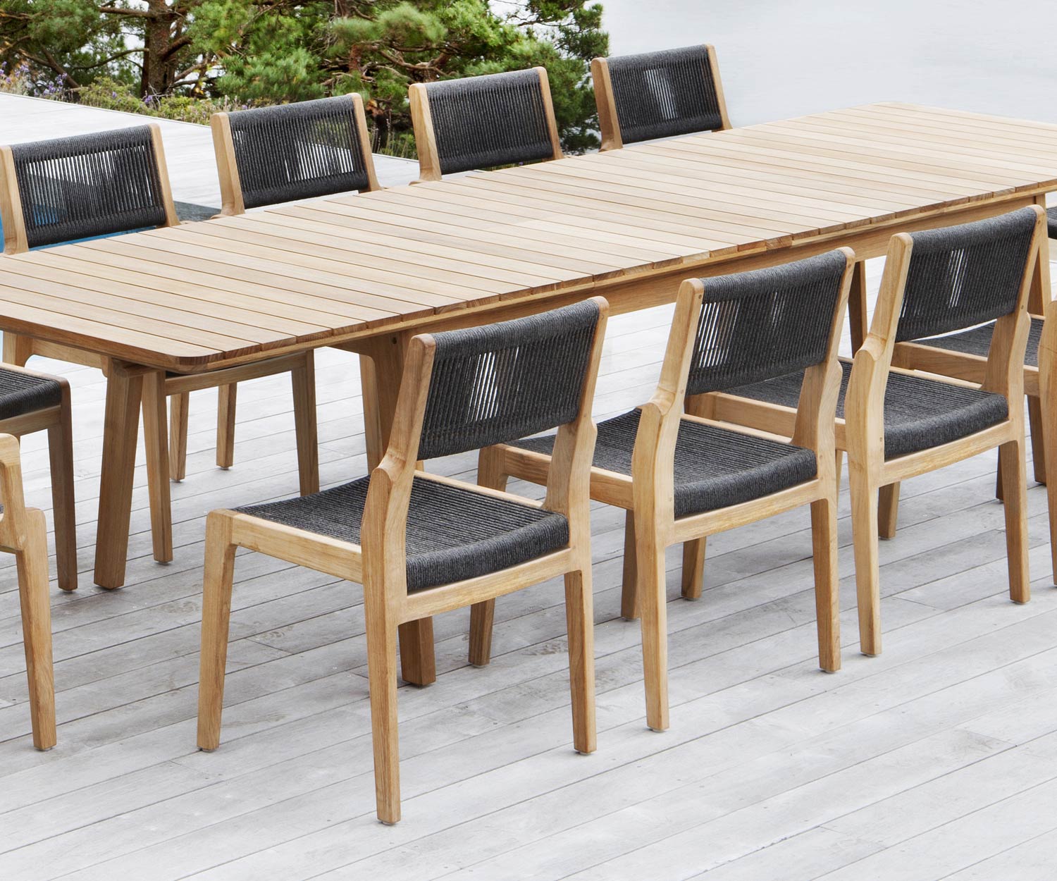 Hoogwaardige Oasiq Skagen teak design tuinstoel met weerbestendige bekleding Hoogwaardige Oasiq Skagen teak design tuinstoel met weerbestendige bekleding