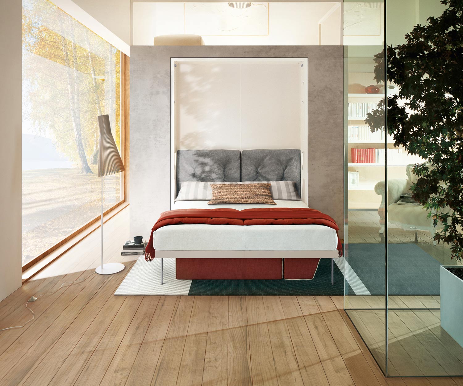 Modern Clei Penelope 2 Kledingkast bed 160x200 cm Modern Clei Penelope 2 Kledingkast bed 160x200 cm