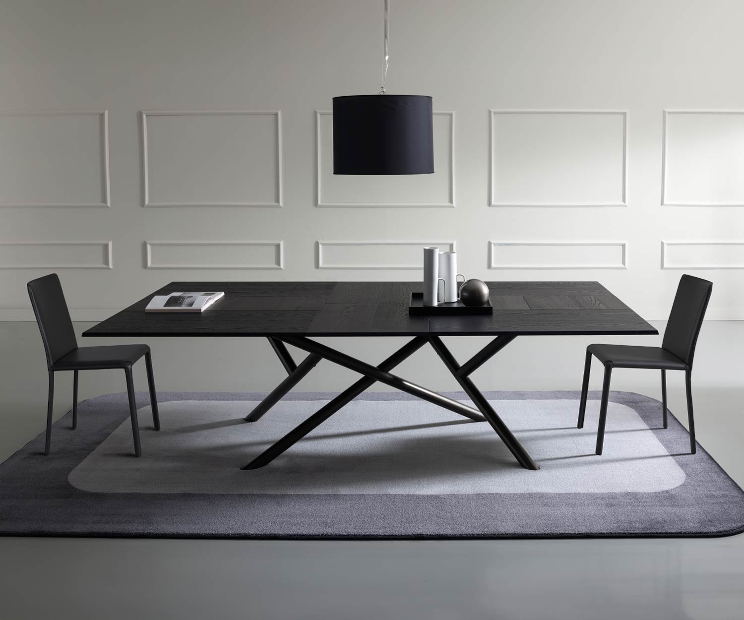 Ozzio Willekeurige eettafel T251 uitschuifbaar Ozzio Willekeurige eettafel T251 uitschuifbaar