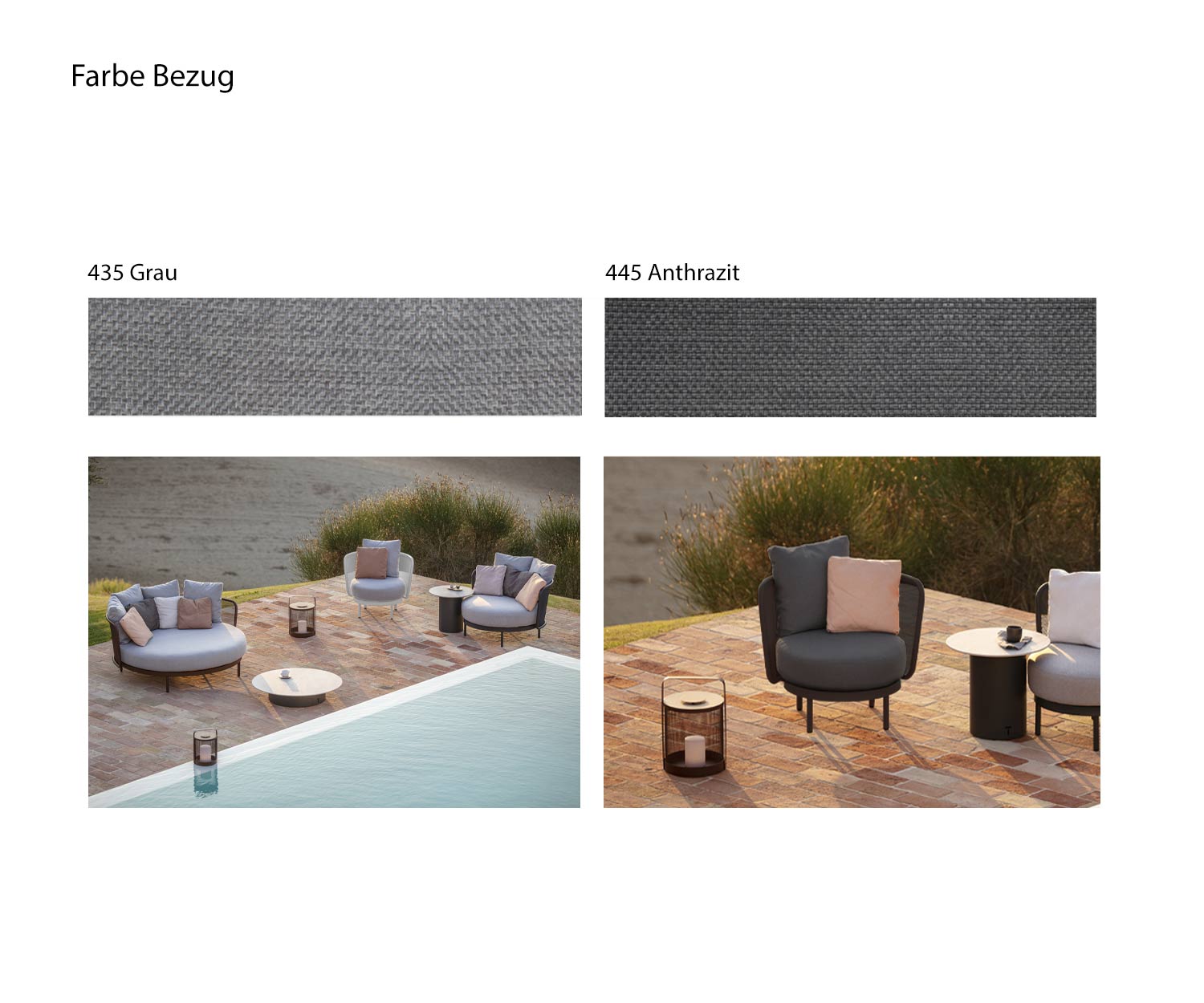 Todus Baza Ronde Loungestoel Kleuren Kleurenpatroon Stoffen bekleding Wit Grijs Todus Baza Ronde Loungestoel Kleuren Kleurenpatroon Stoffen bekleding Wit Grijs