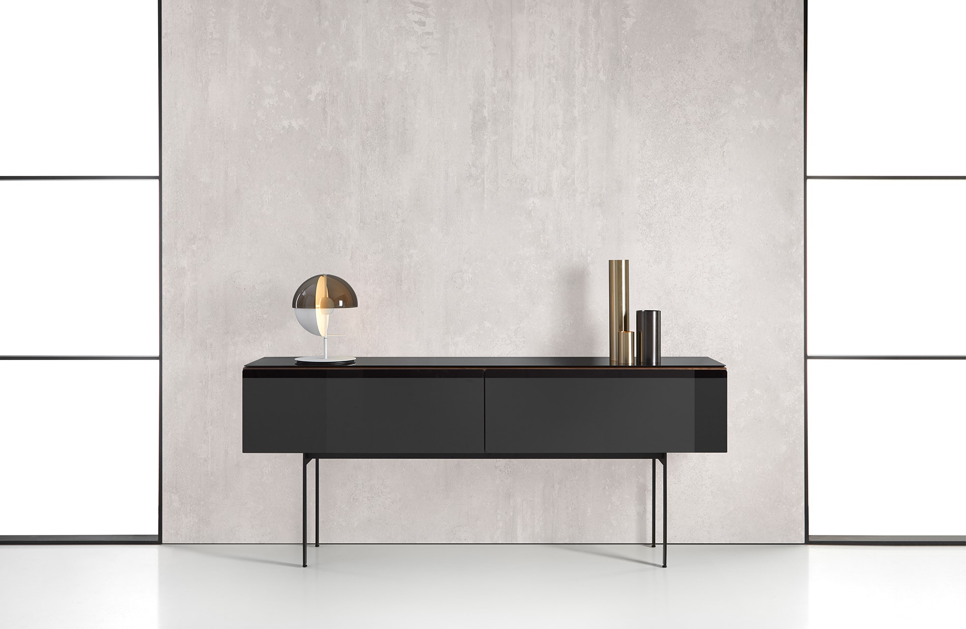 Zwart dressoir Punt Malmoe
