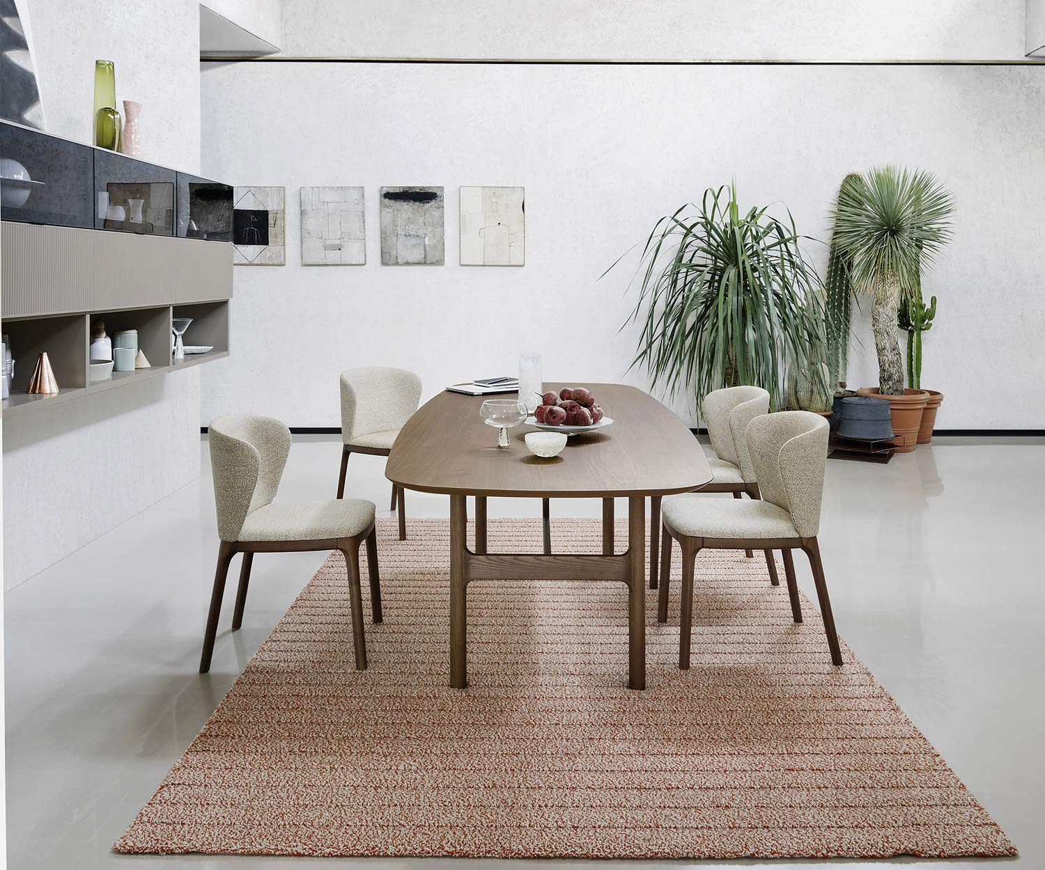 Hoogwaardige Novamobili Torii walnoten tafel Hoogwaardige Novamobili Torii walnoten tafel