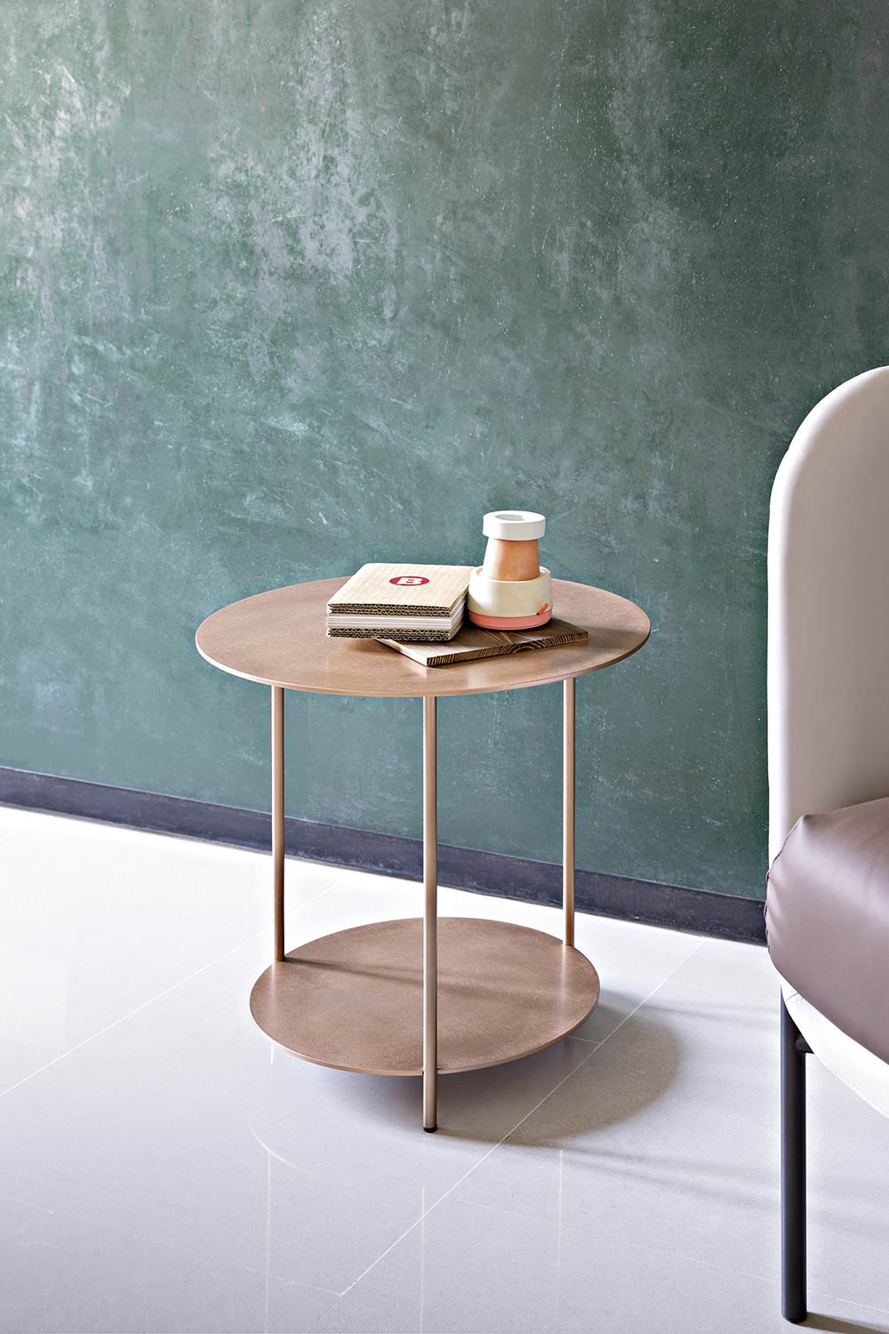 bijzettafel koper rond bijzettafel koper rond