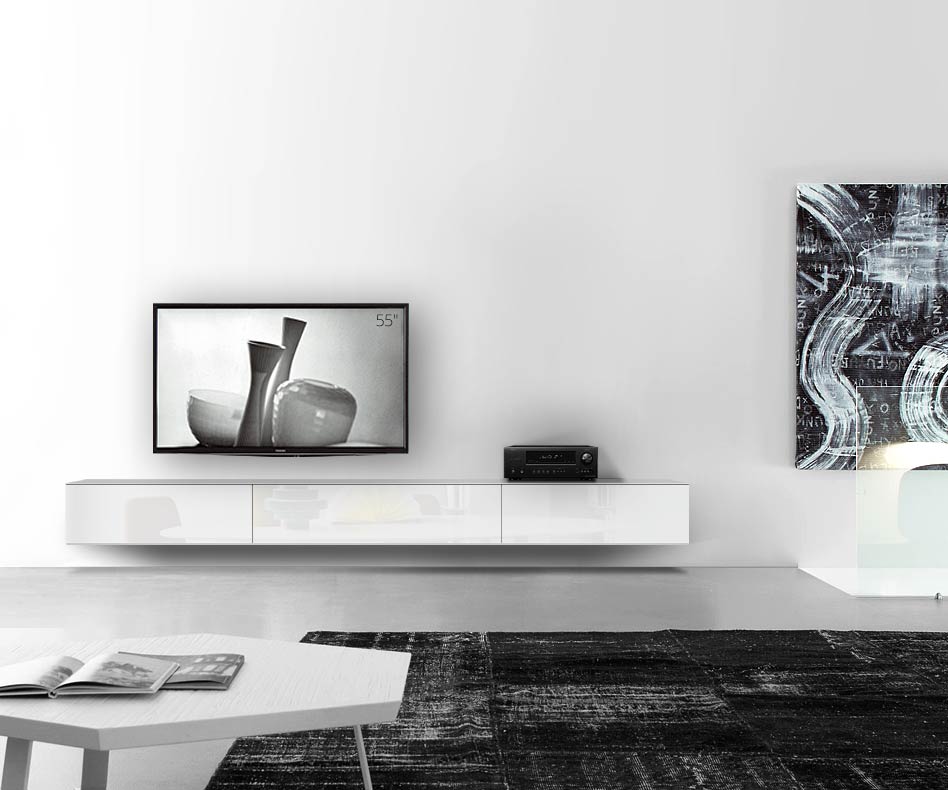 /Design lowboard wand B300 H33 5 hoogglans wit /Design lowboard wand B300 H33 5 hoogglans wit