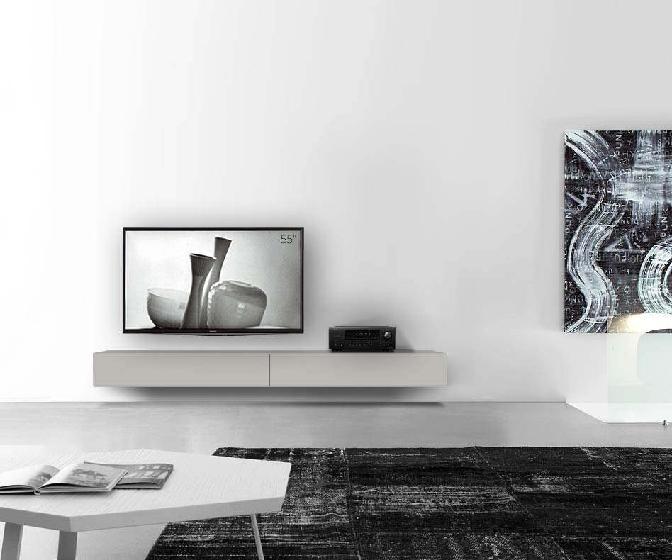 /Design lowboard wand B240 H25 5 mat lichtgrijs /Design lowboard wand B240 H25 5 mat lichtgrijs