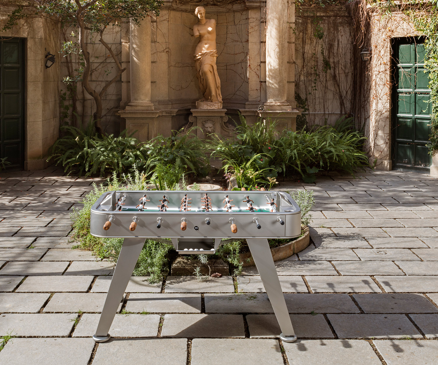 Exclusieve RS Barcelona Design tafelvoetbaltafel RS#2 zwart Exclusieve RS Barcelona Design tafelvoetbaltafel RS#2 zwart