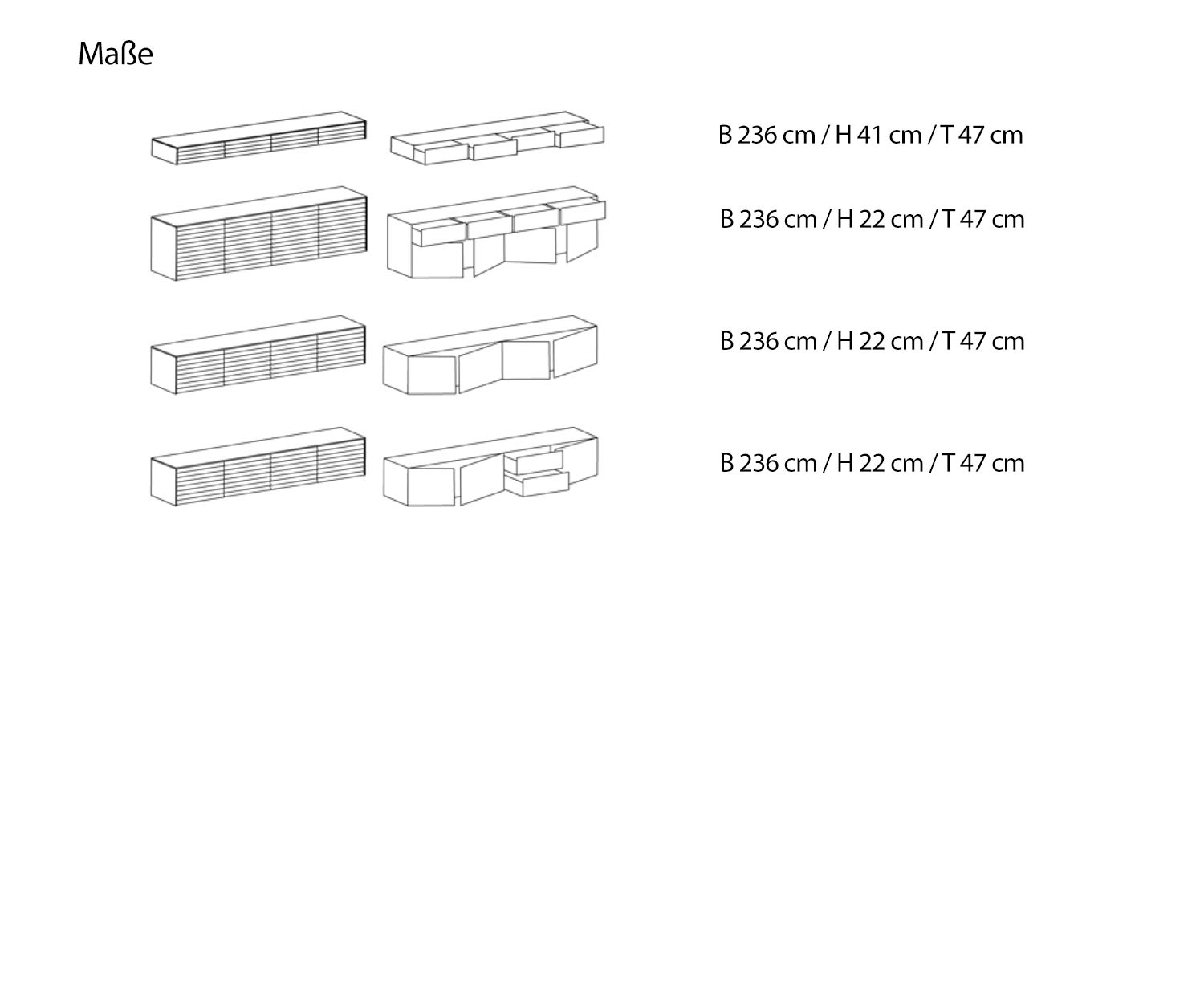 Punt Susses dressoir eiken deur open schap Punt Susses dressoir eiken deur open schap
