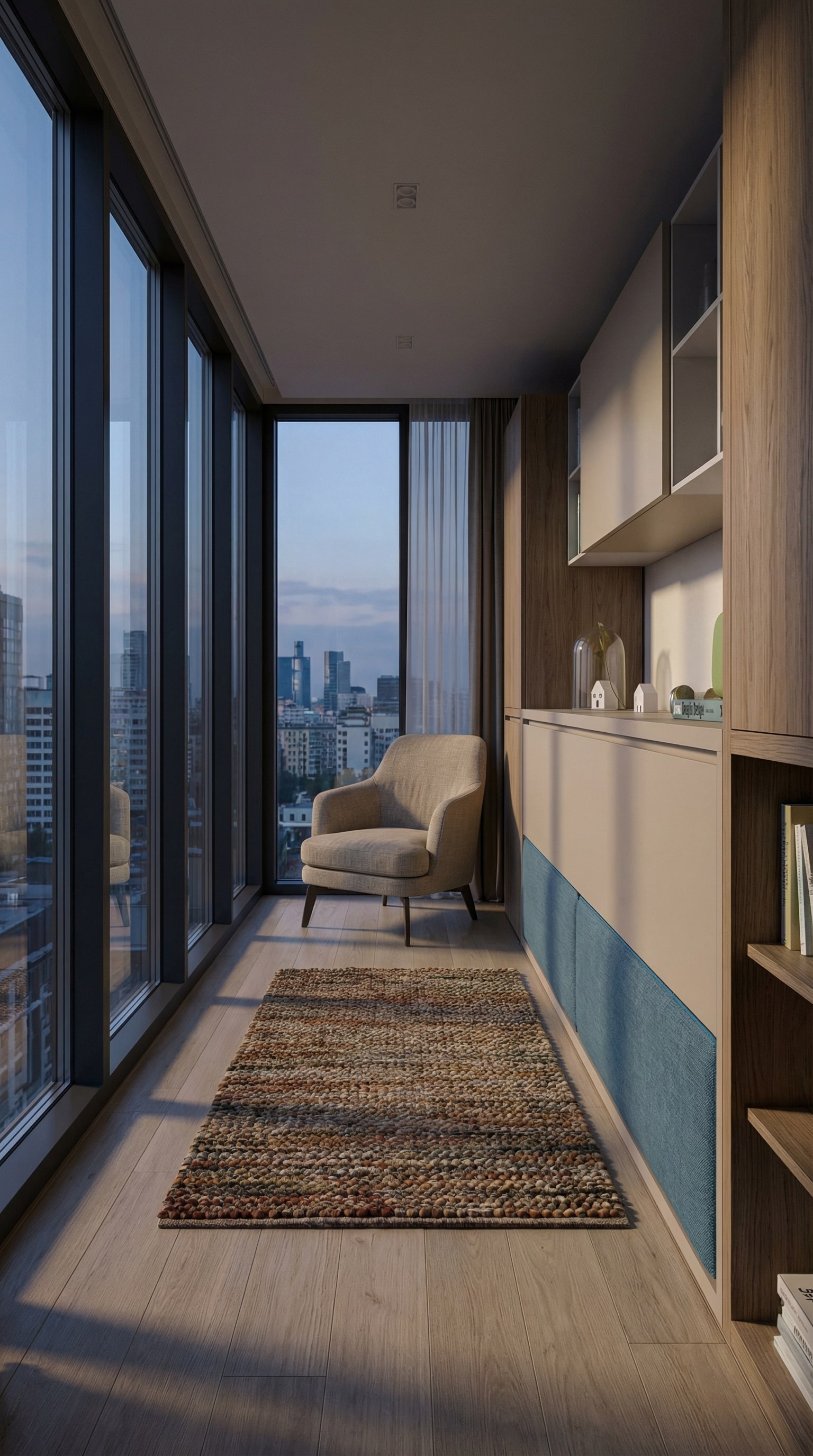 Smalle logeerkamer met een horizontaal openend Clei Kali kastbed en veel vrije ruimte in het midden. Smalle logeerkamer met een horizontaal openend Clei Kali kastbed en veel vrije ruimte in het midden.