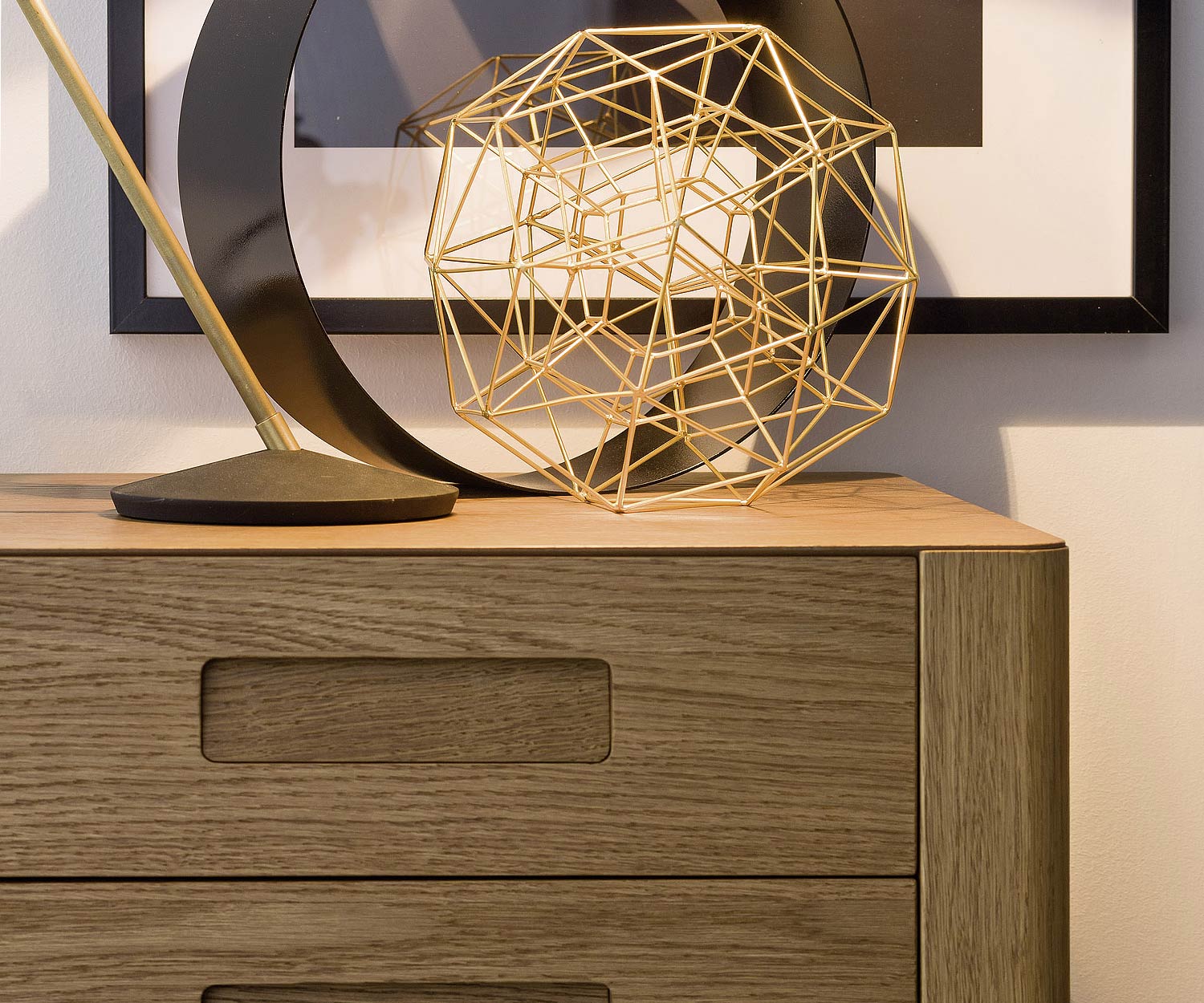 Novamobili Giotto ladekast 3 laden licht eiken honing Novamobili Giotto ladekast 3 laden licht eiken honing