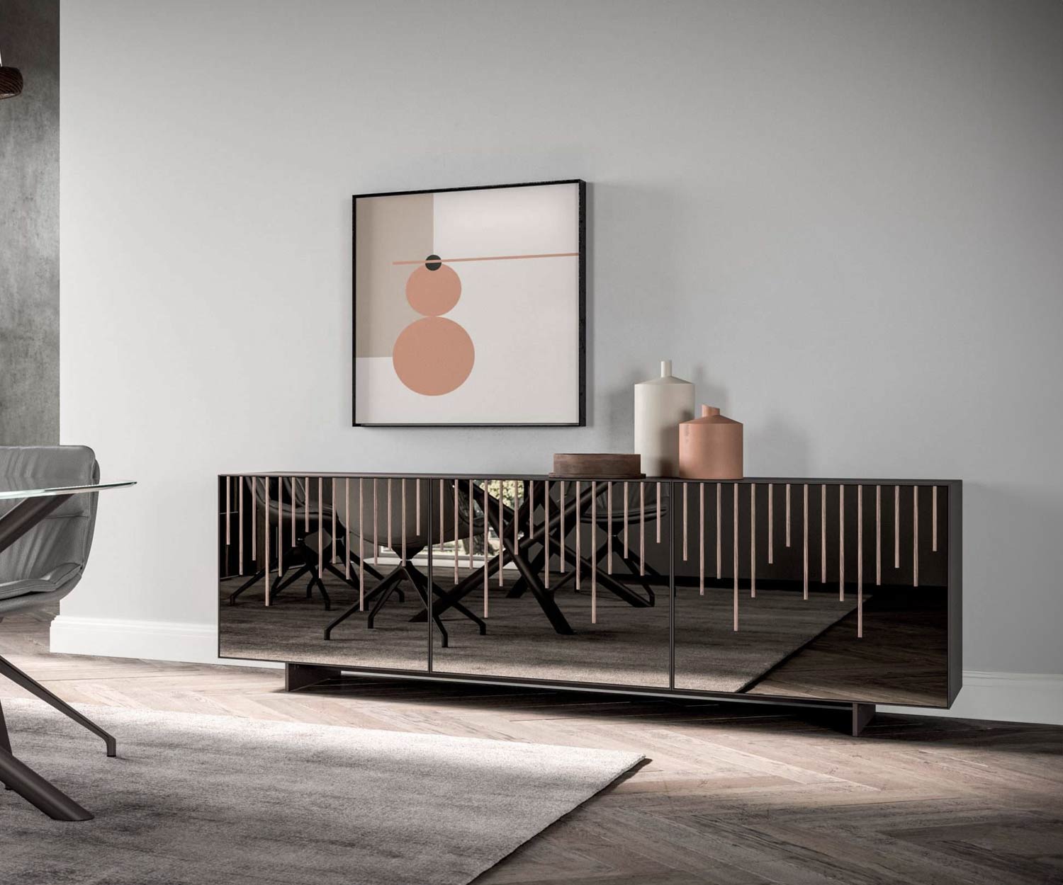 Ozzio Rain X314 design dressoir schets Ozzio Rain X314 design dressoir schets