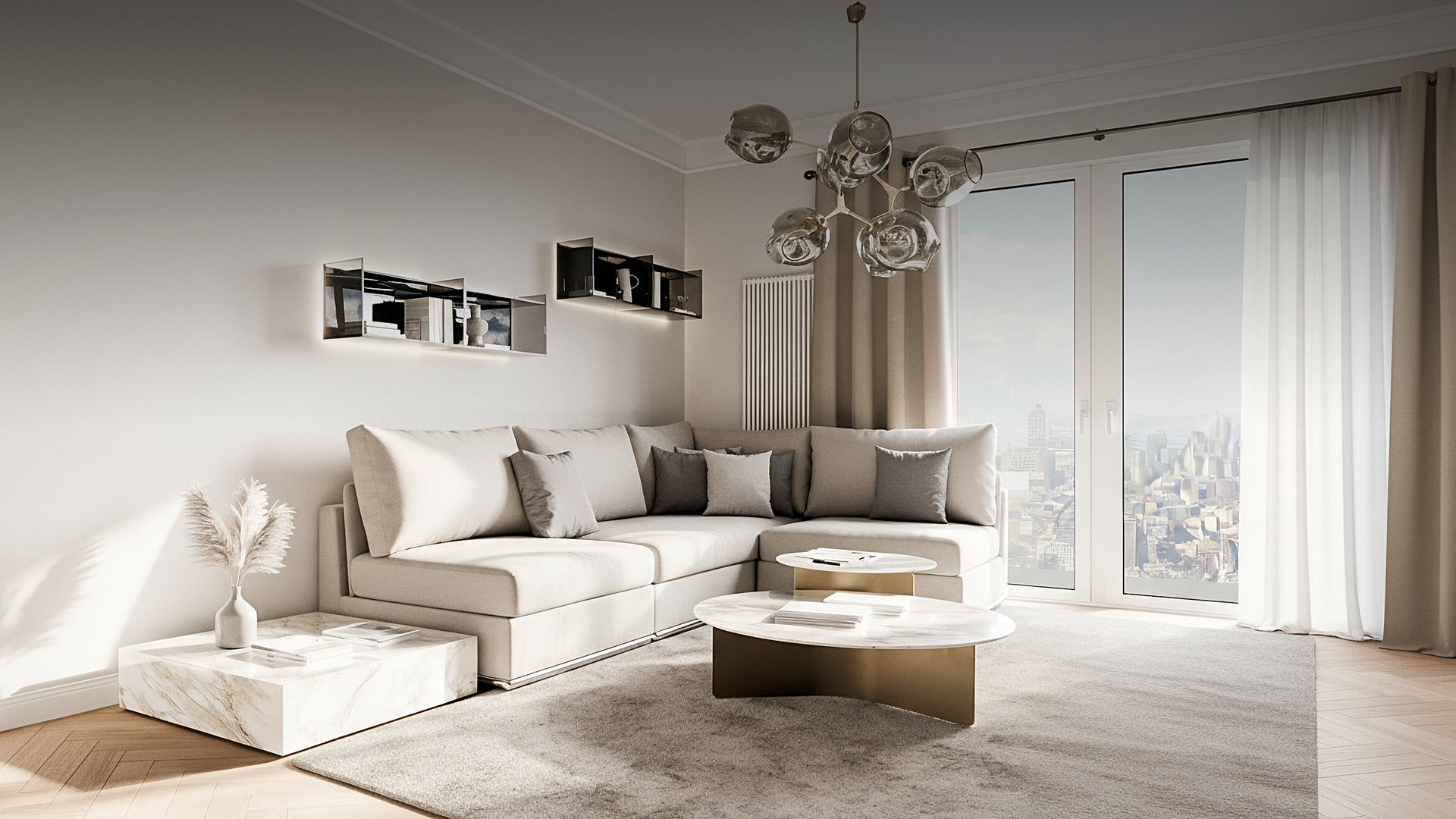 9 beige Wohnzimmer-Ideen