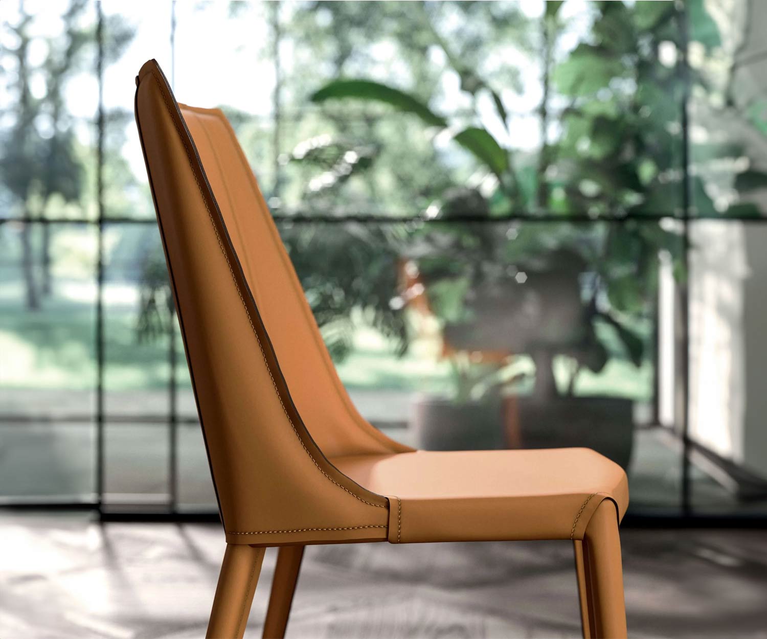 Design leren stoel van hoge kwaliteit in donkergrijs, wit of cognac Design leren stoel van hoge kwaliteit in donkergrijs, wit of cognac