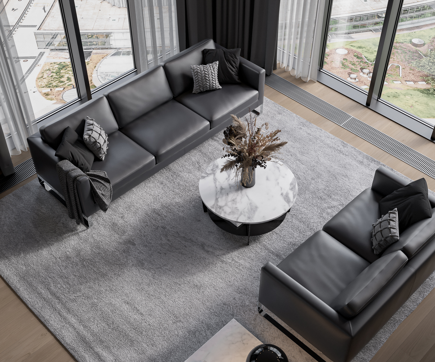 Elegance Emotionsbild 2 top leer antraciet Elegance Emotionsbild 2 top leer antraciet