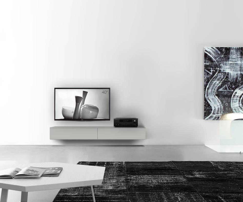 /Design lowboard wand B180 H25 5 mat lichtgrijs /Design lowboard wand B180 H25 5 mat lichtgrijs