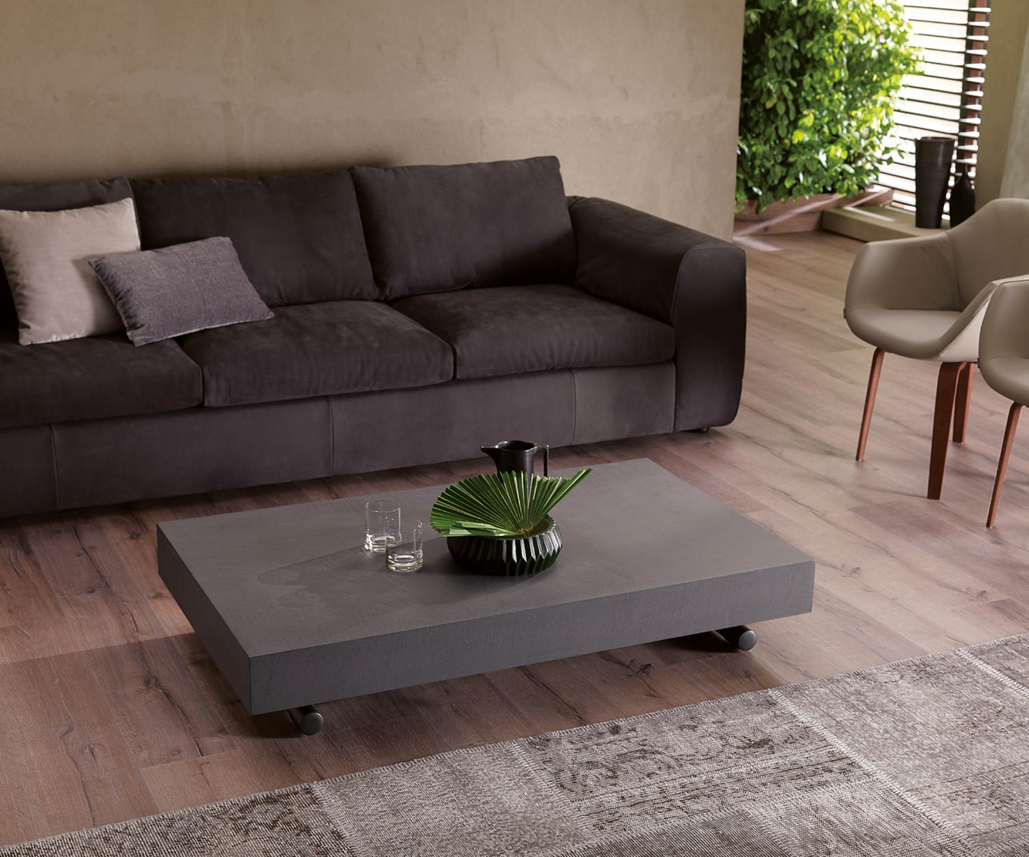 Ozzio Newood tafel T123 beton cement look Ozzio Newood tafel T123 beton cement look