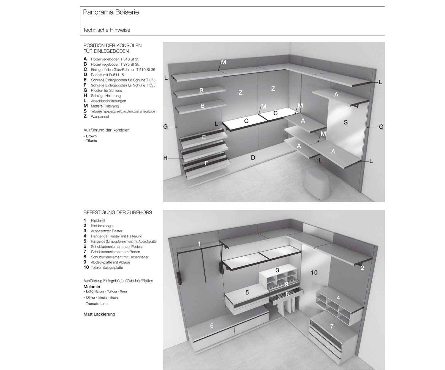 Livitalia Panorama kleedkamerinrichting accessoires Livitalia Panorama kleedkamerinrichting accessoires