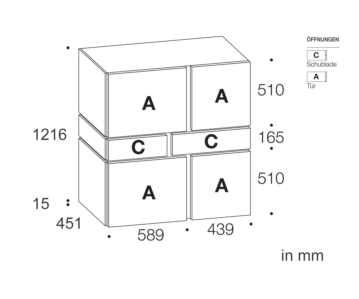Livitalia Abaco Design highboard schets afmetingen maten maten Livitalia Abaco Design highboard schets afmetingen maten maten