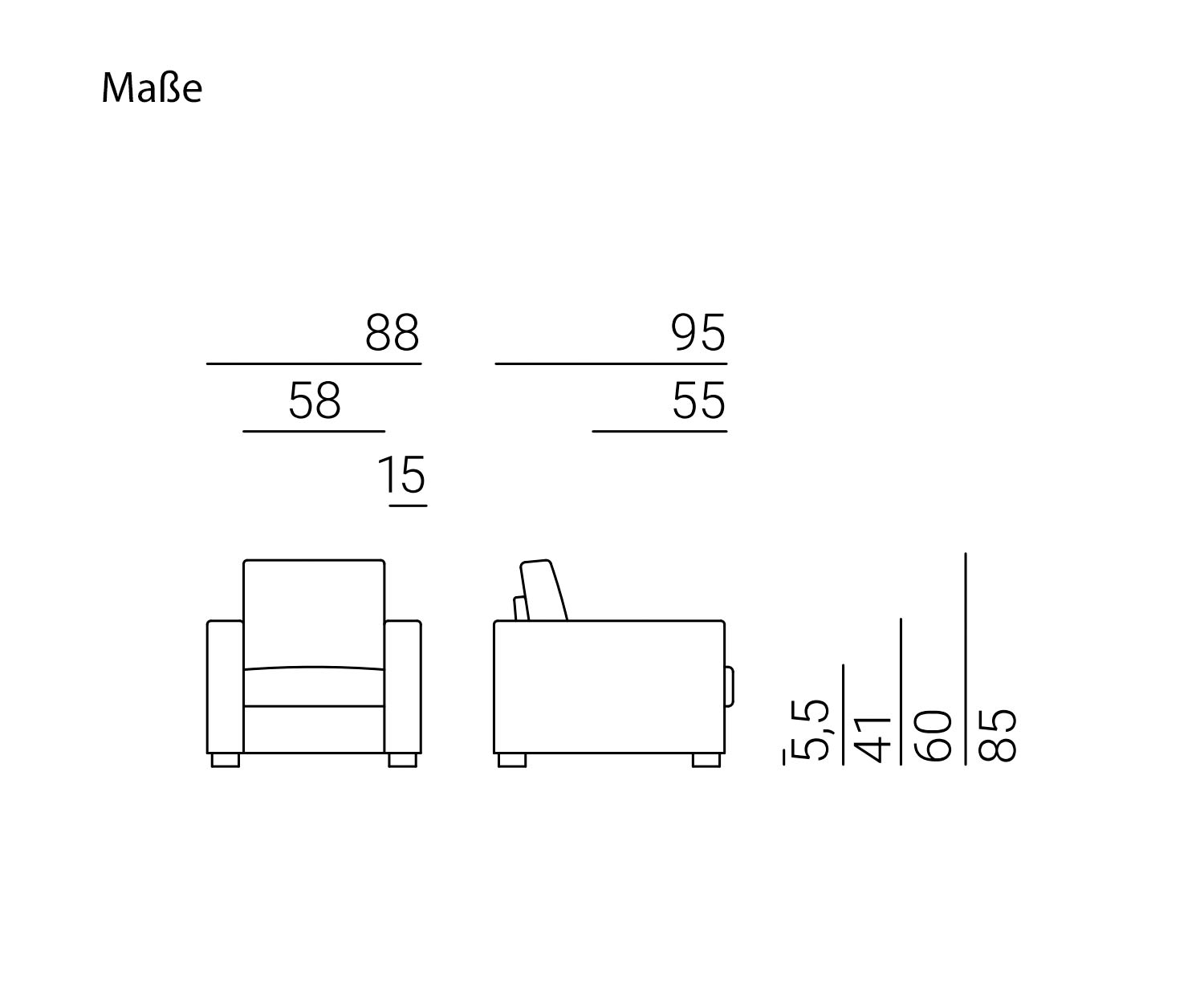Marelli Oliver bankmaat schets Marelli Oliver bankmaat schets