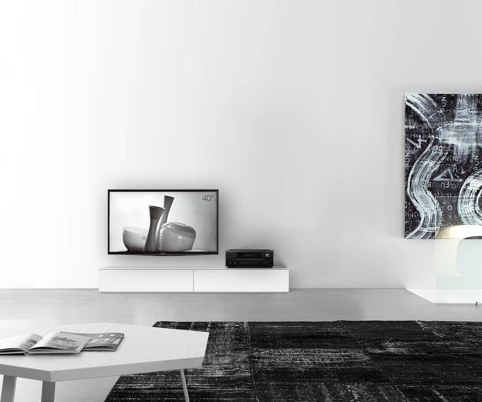 /Design lowboard vloer B180 H27 mat wit /Design lowboard vloer B180 H27 mat wit