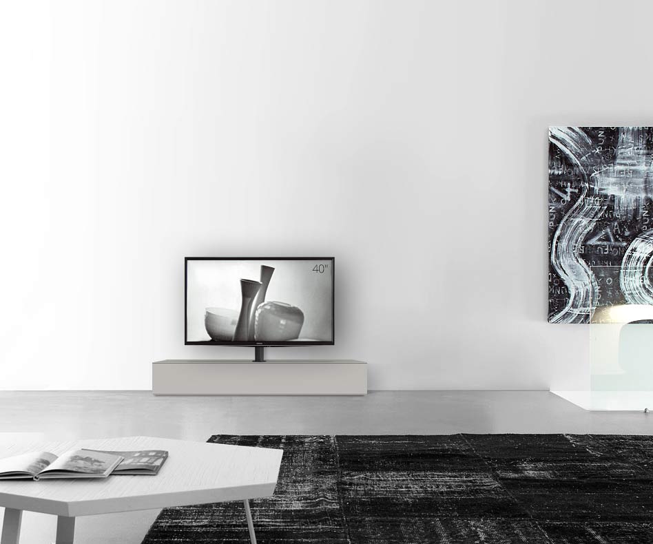 Design lowboard configurator met TV-bevestiging basis breedte 150 25,5 45 midden mat lichtgrijs Design lowboard configurator met TV-bevestiging basis breedte 150 25,5 45 midden mat lichtgrijs