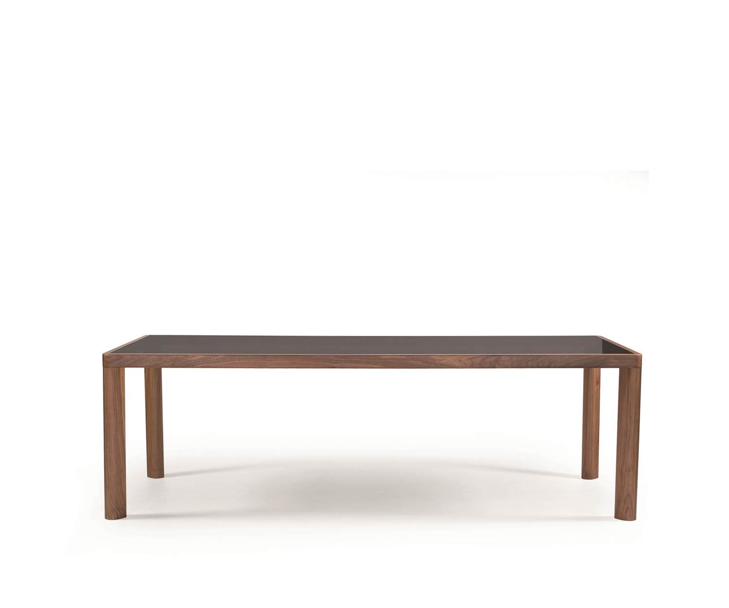 al2 ka bera 001 b Design eettafel glazen blad met massief notenhouten poten al2 ka bera 001 b Design eettafel glazen blad met massief notenhouten poten