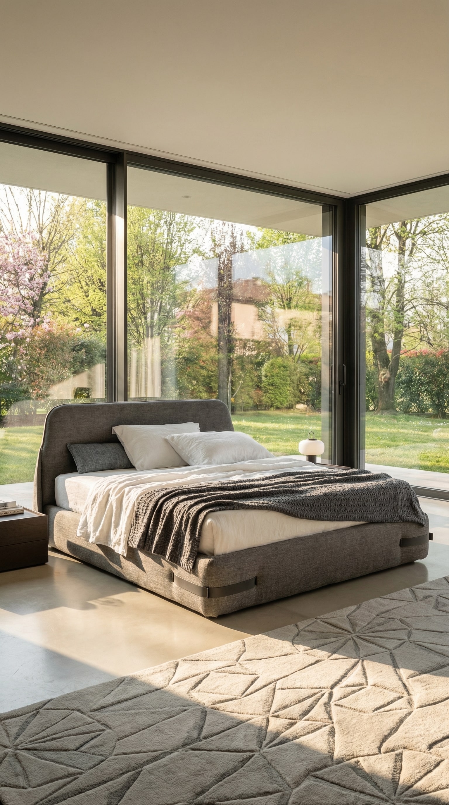 Novamobili Bett Tape met opvallende riemdetails