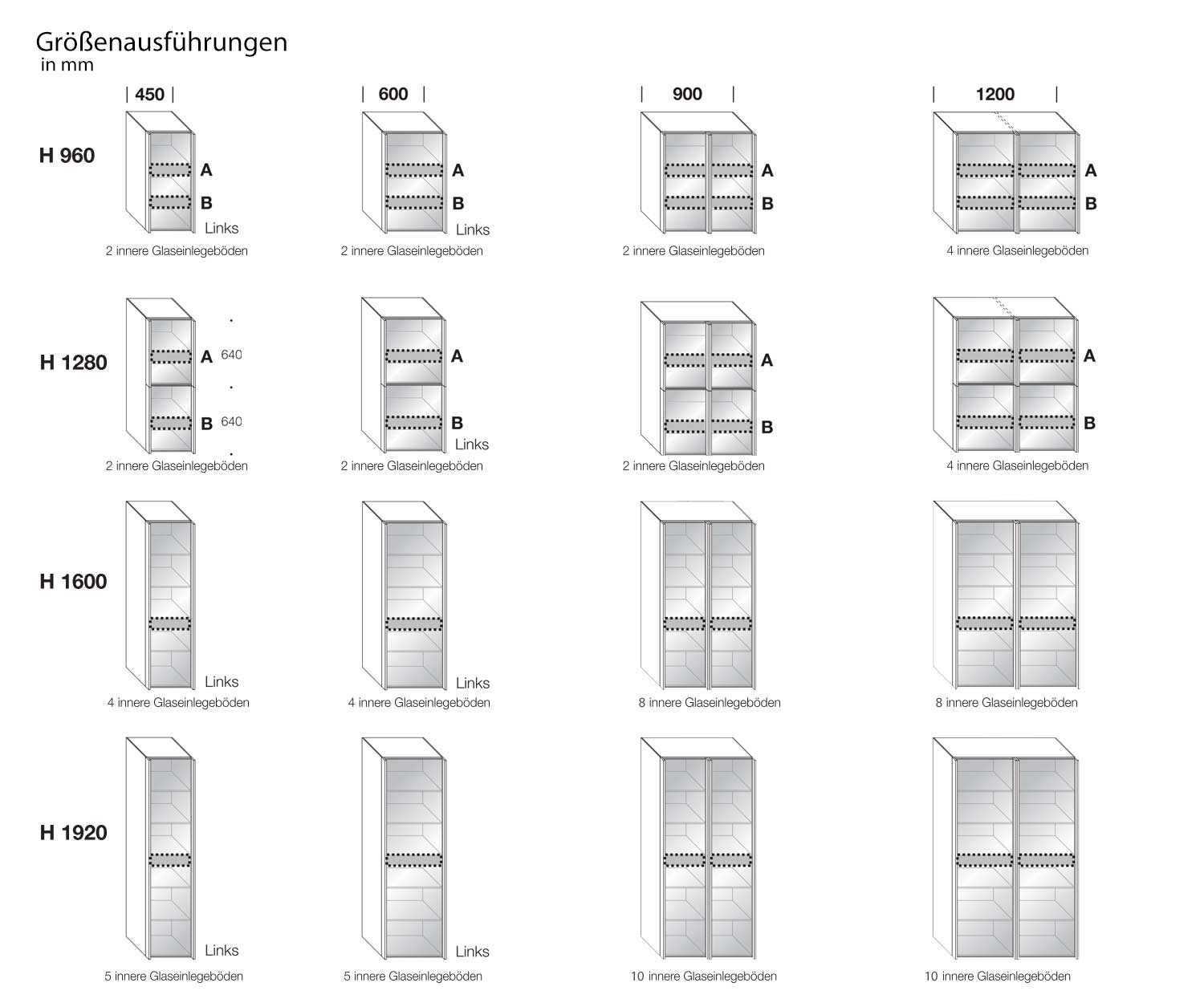 Livitalia Scrigno Design vitrinekast Maatversies Schets Afmetingen Maten Livitalia Scrigno Design vitrinekast Maatversies Schets Afmetingen Maten