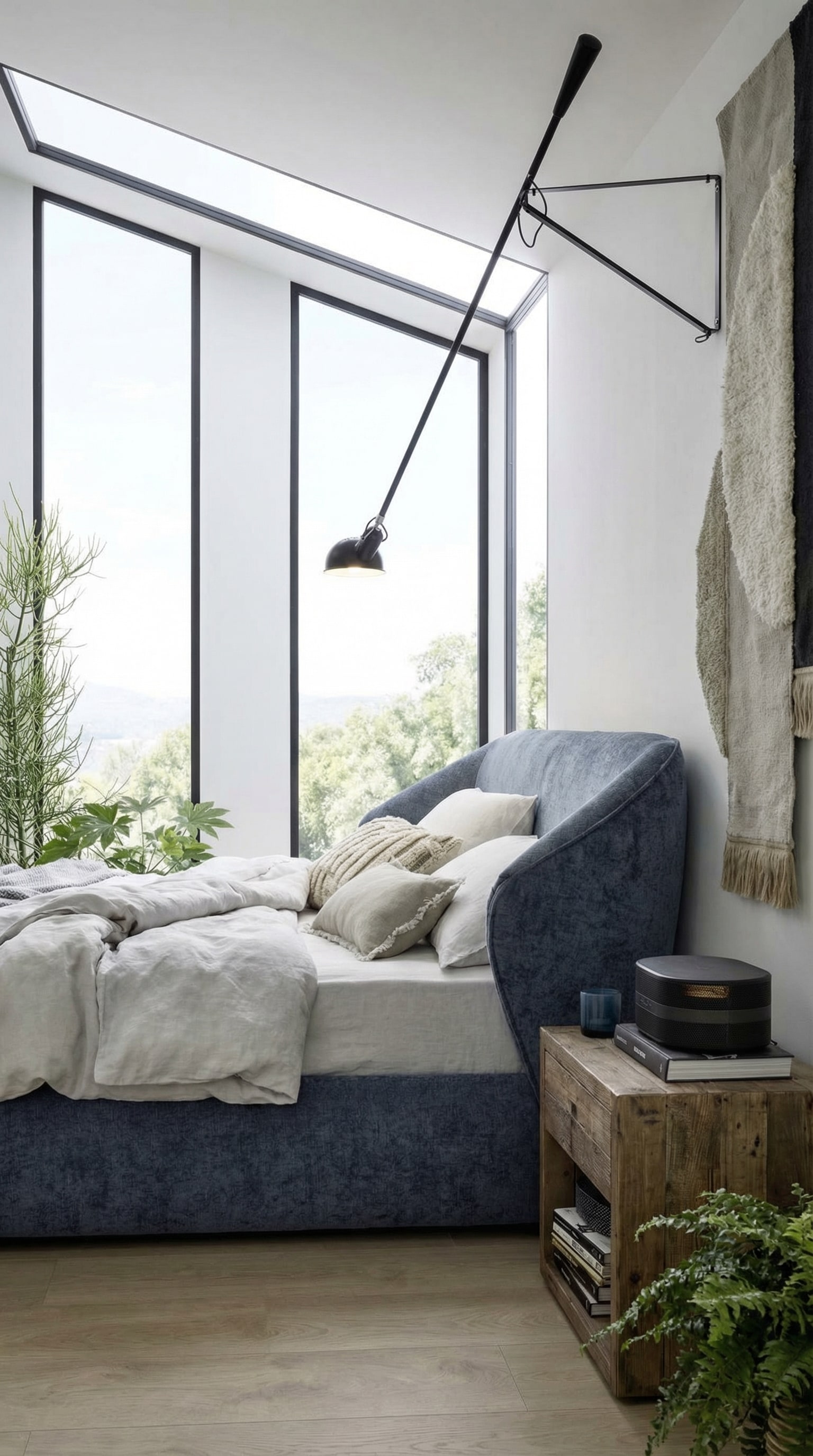 Novamobili Gestoffeerd Bed Hide met ergonomisch hoofdbord Novamobili Gestoffeerd Bed Hide met ergonomisch hoofdbord