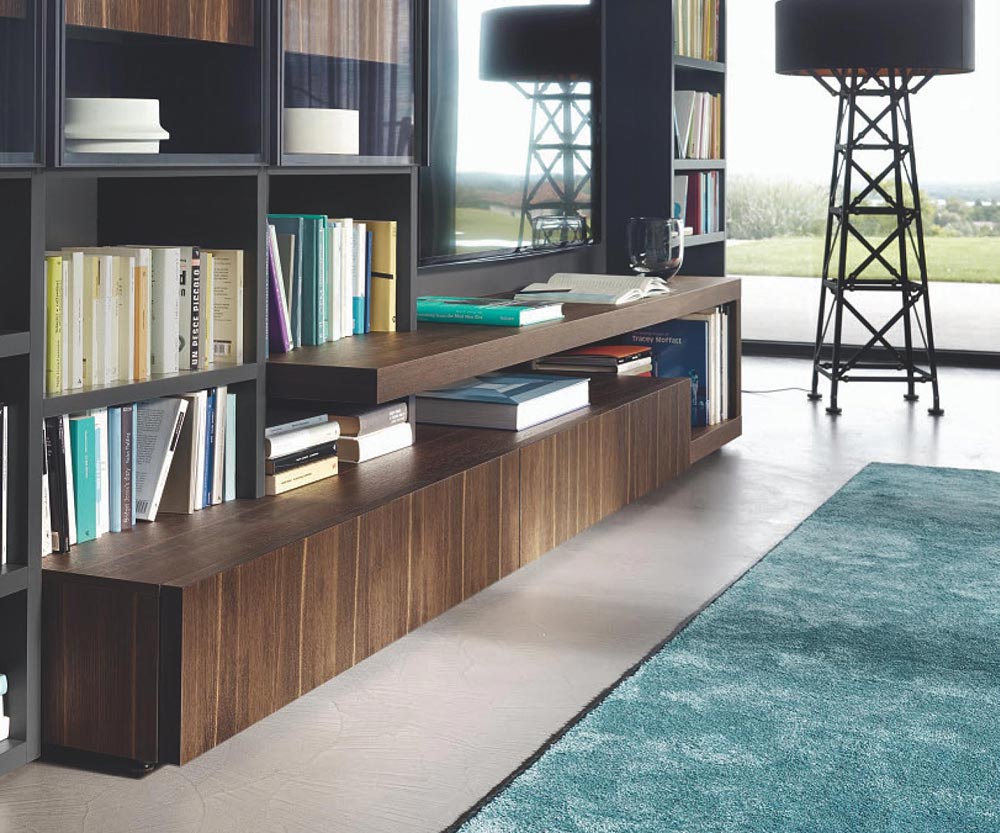 Houten TV-design lowboard voor grote LED-televisies Houten TV-design lowboard voor grote LED-televisies