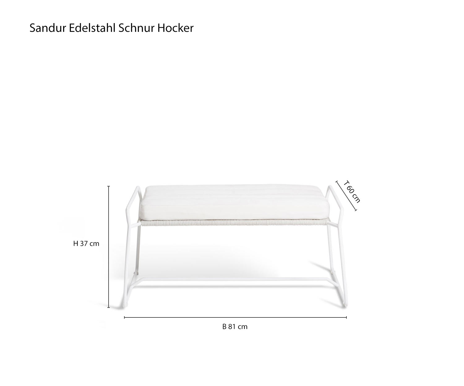 Comfortabele designkruk Sandur van Oasiq Afmetingen Afmetingen schets Comfortabele designkruk Sandur van Oasiq Afmetingen Afmetingen schets