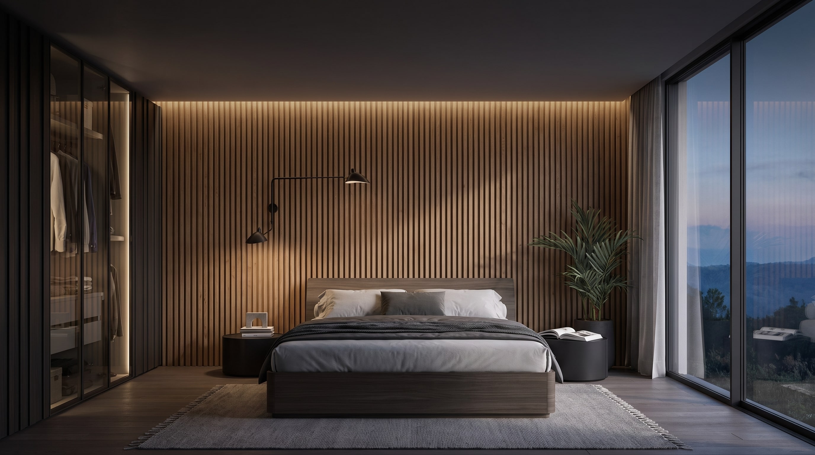 Akustikpaneele im Schlafzimmer: 7 Ideen für die Wand hinter dem Bett