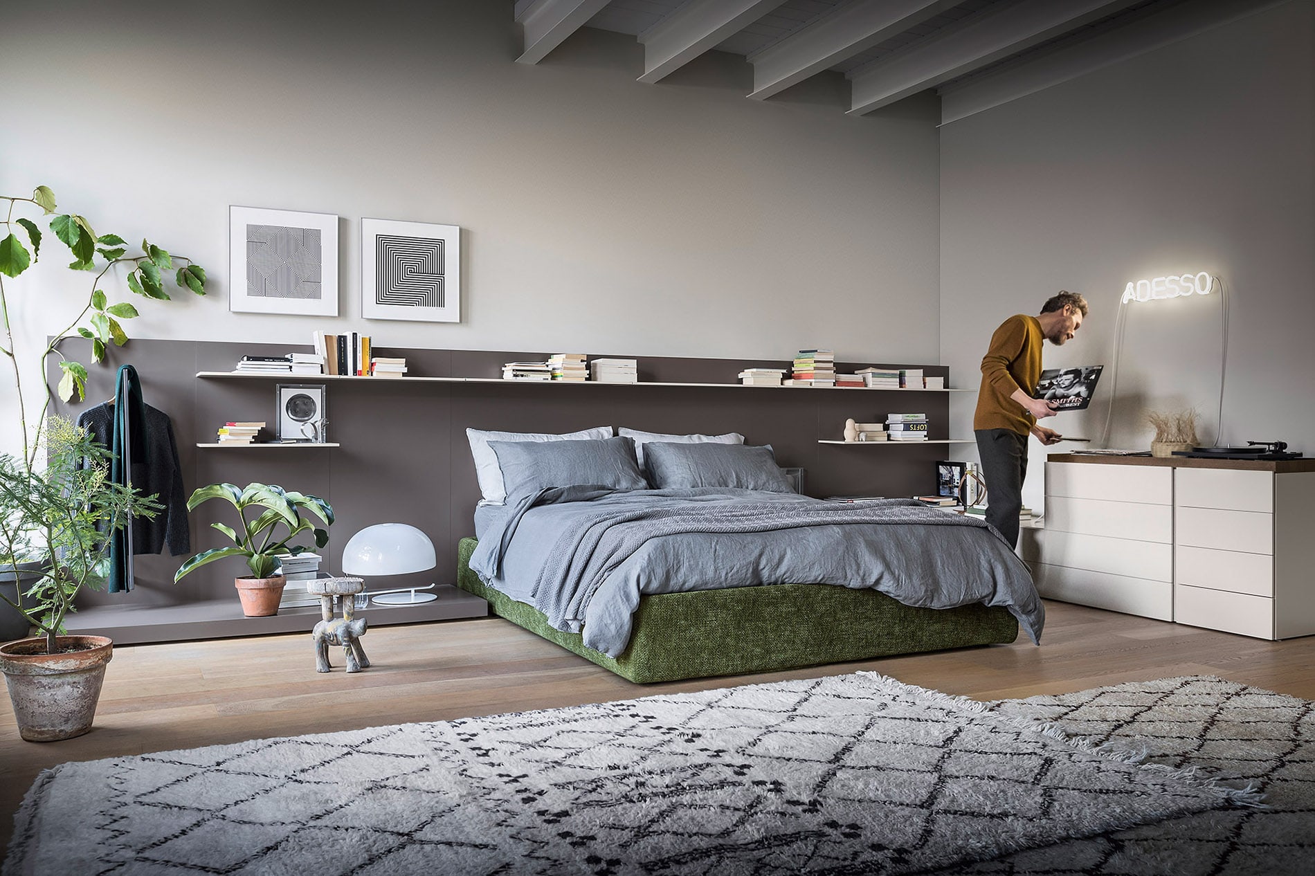 Moderne slaapkamer met charme